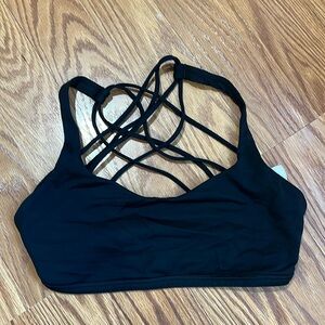 Lululemon black sports bra size 4